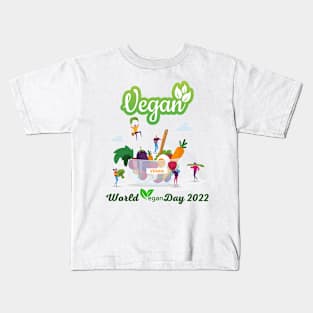 "I'm So fresh" Vegan day 2022 Kids T-Shirt